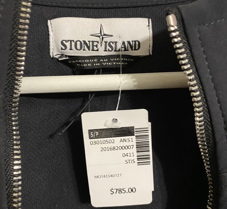 Stone Island Black Soft Shell- -dye Jacket