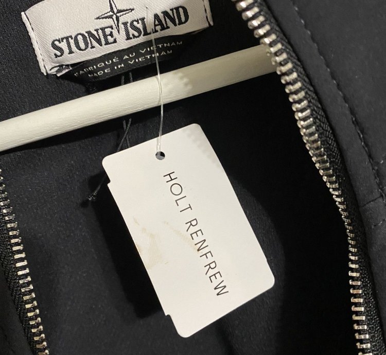 Stone Island Black Soft Shell- -dye Jacket