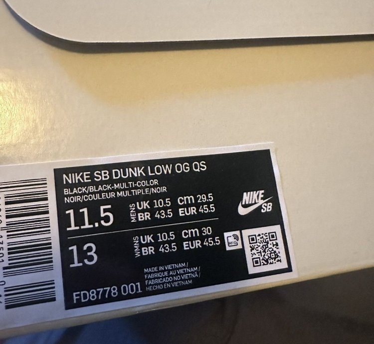 Nike Supreme Sh Dunk Low - Rammellzee