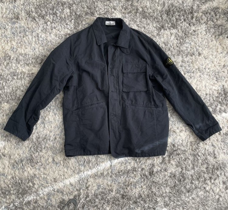Stone Island Blue Overshirts