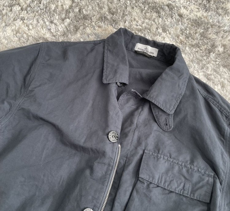 Stone Island Blue Overshirts