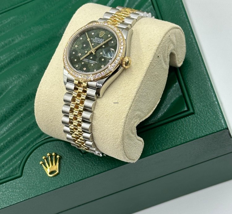 Rolex Datejust 31 Green Floral Jub