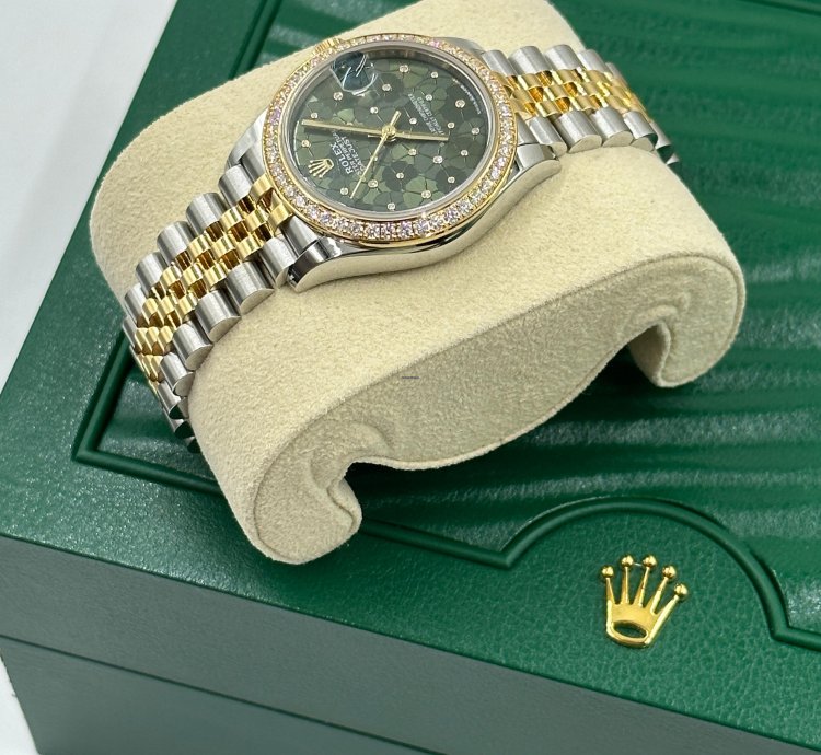 Rolex Datejust 31 Green Floral Jub