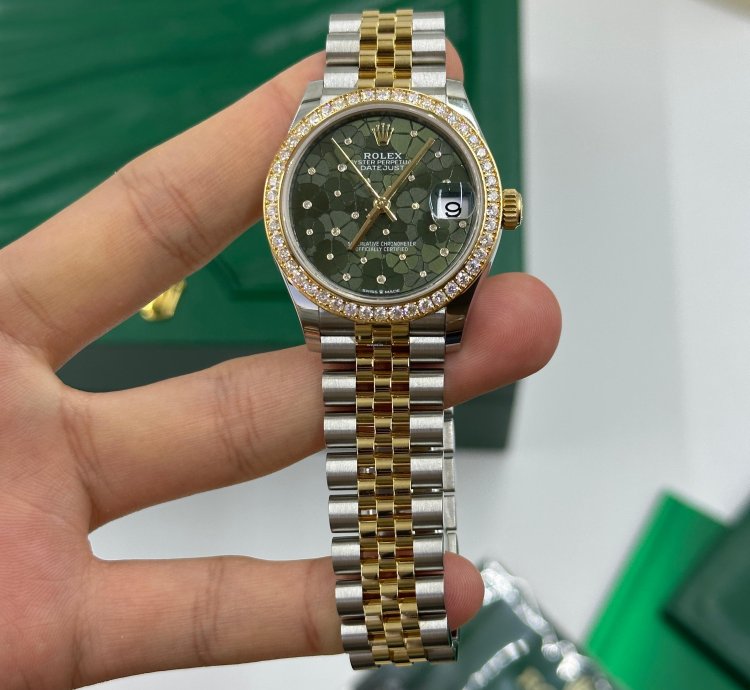 Rolex Datejust 31 Green Floral Jub