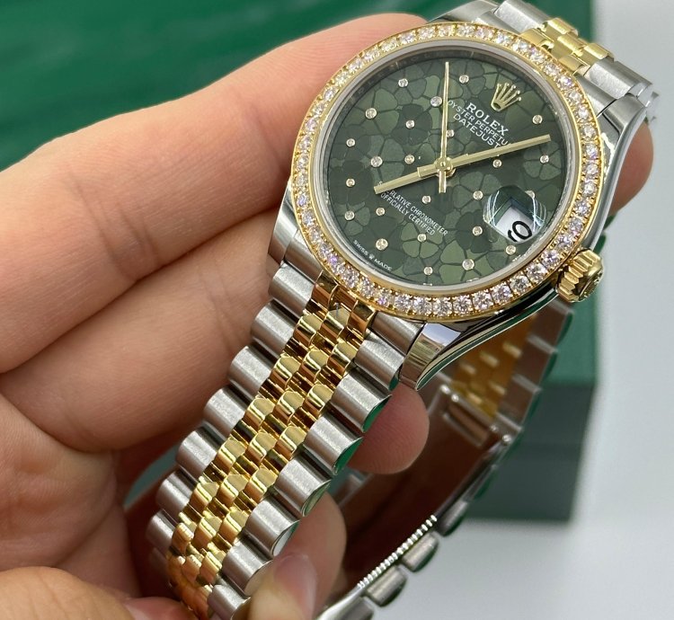 Rolex Datejust 31 Green Floral Jub
