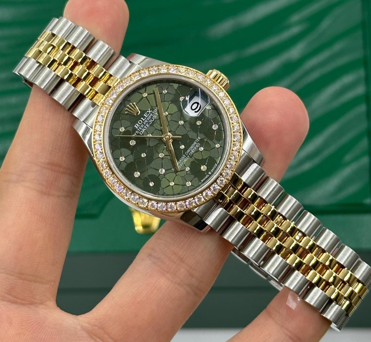 Rolex Datejust 31 Green Floral Jub