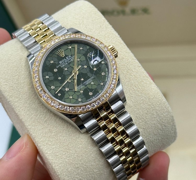 Rolex Datejust 31 Green Floral Jub