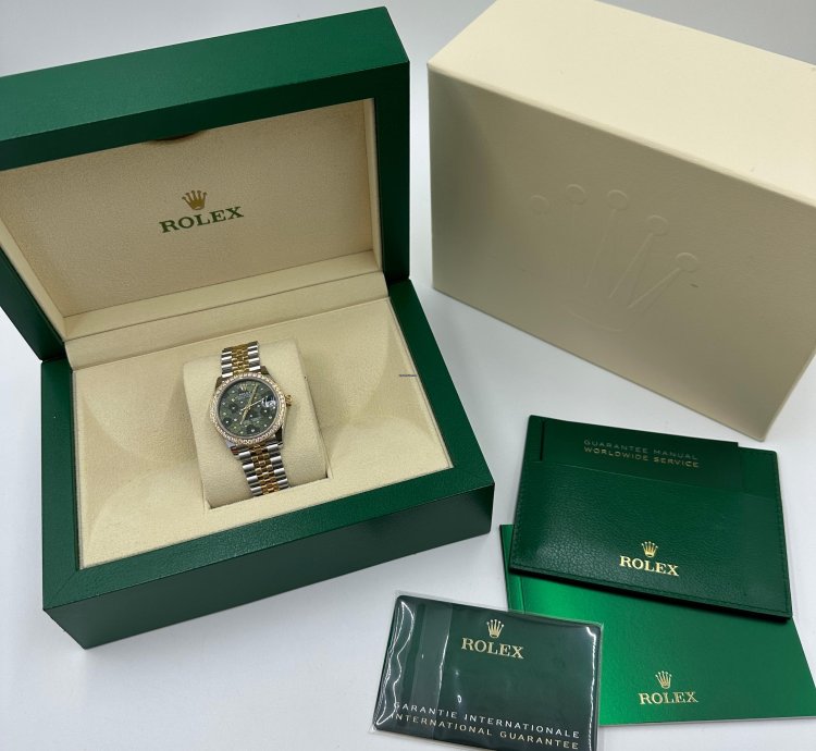 Rolex Datejust 31 Green Floral Jub