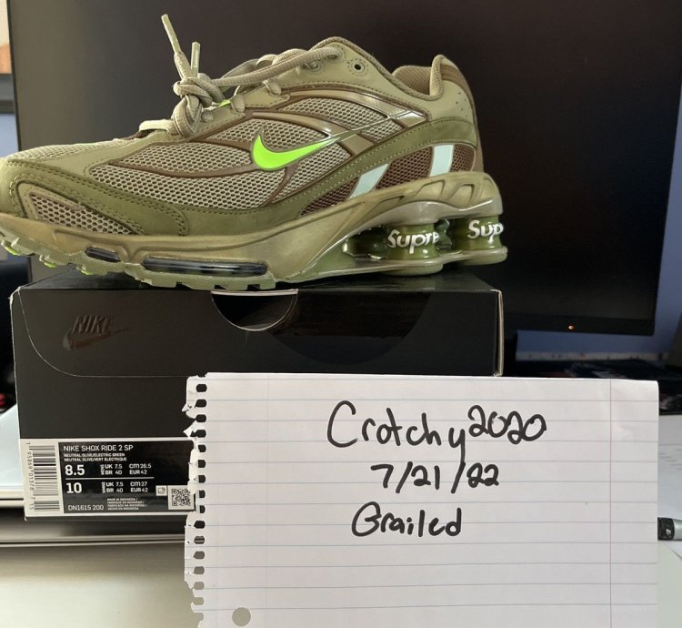 Nike Supreme Shox Ride 2 Sp Neutral Olive