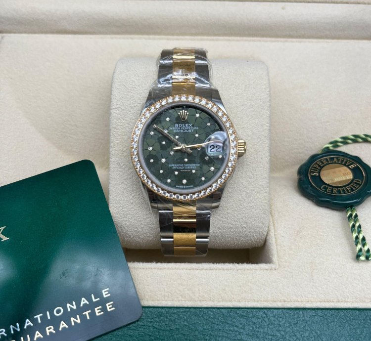 Rolex Datejust 31 Green Floral Oys
