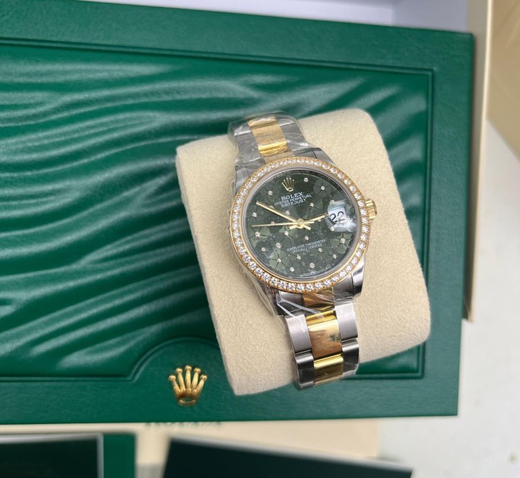 Rolex Datejust 31 Green Floral Oys