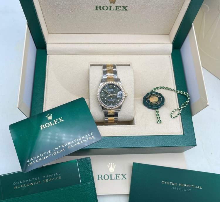 Rolex Datejust 31 Green Floral Oys
