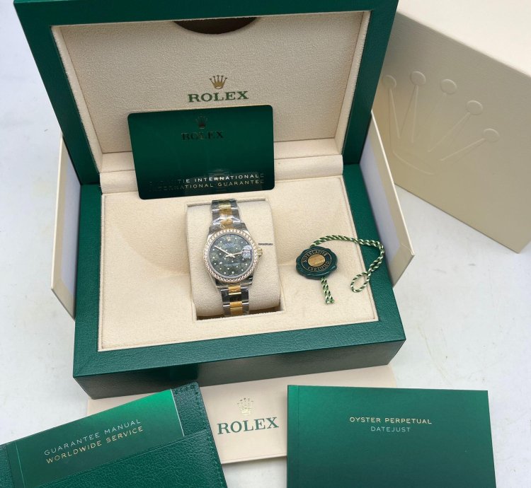 Rolex Datejust 31 Green Floral Oys