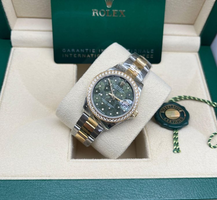 Rolex Datejust 31 Green Floral Oys