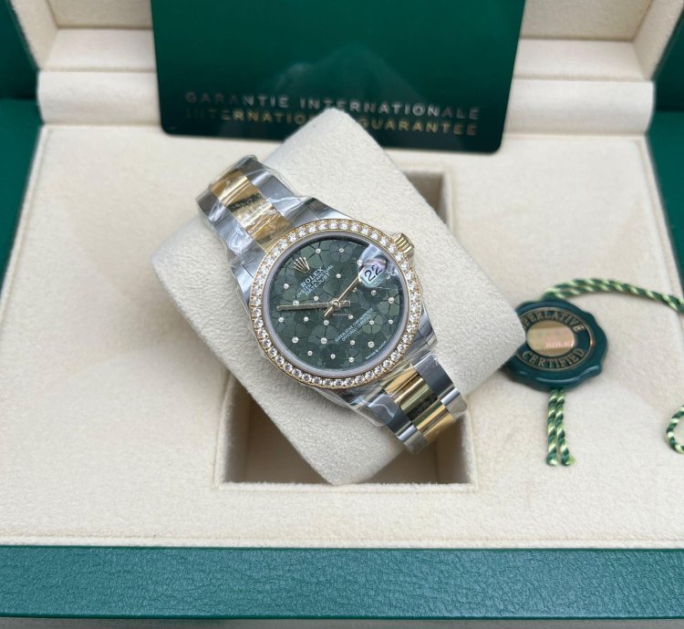 Rolex Datejust 31 Green Floral Oys