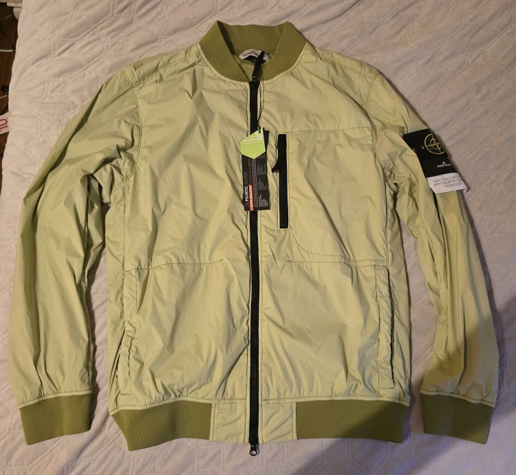 Stone Island Bomber Jacket Light Green Sz Xl Nwt