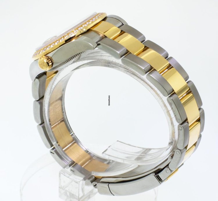 Rolex Datejust 31 Lady-datejust 31mm Yellow Gold Steel Champagne Diamond Dial Diamond Bezel 278383