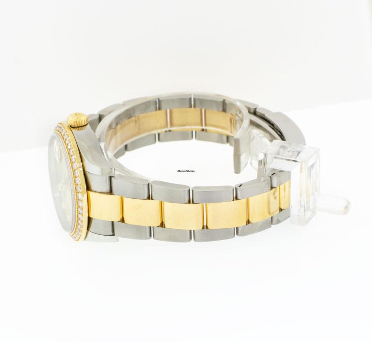 Rolex Datejust 31 Lady-datejust 31mm Yellow Gold Steel Champagne Diamond Dial Diamond Bezel 278383