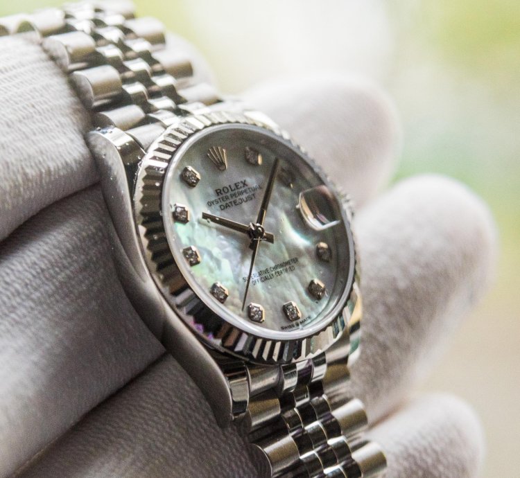 Rolex Datejust 31 Mother Of Pearl Dial - White Gold Stainless Steel - Jubilee Bracelet