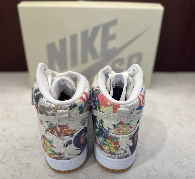 Nike Dunk High Sb X Supreme Rammellzee 2023 fd8779-100