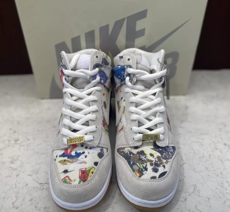 Nike Dunk High Sb X Supreme Rammellzee 2023 fd8779-100