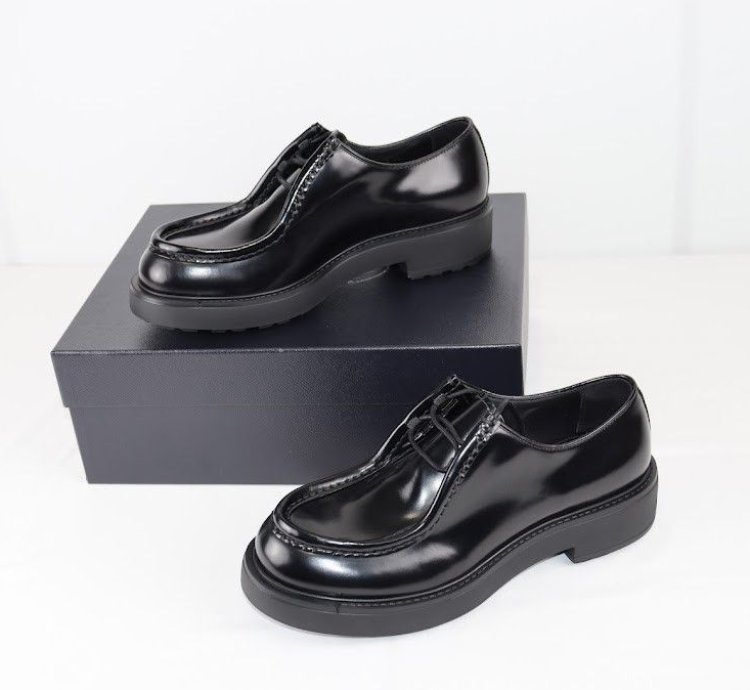 O1rshd 10 Prada Derby Shoes Loafers In Black