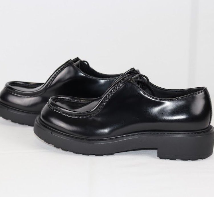 O1rshd 10 Prada Derby Shoes Loafers In Black
