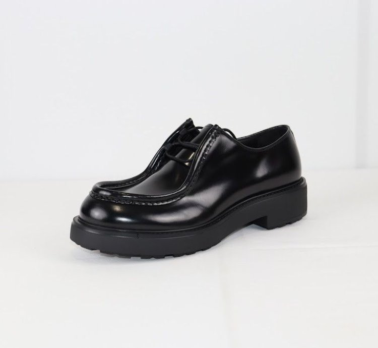 O1rshd 10 Prada Derby Shoes Loafers In Black