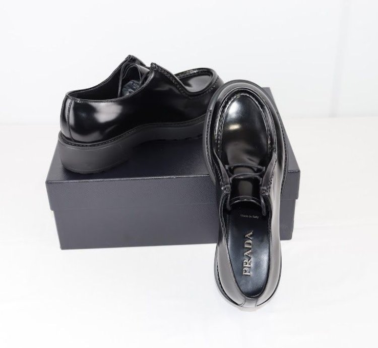 O1rshd 10 Prada Derby Shoes Loafers In Black