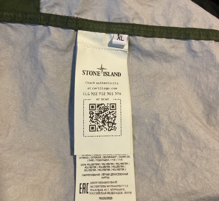 Stone Island Compass-patch Crinkled Zip-up Overshirt