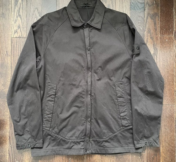 Stone Island Cotton Satin Overshirt Jacket Dark Brown Fw20