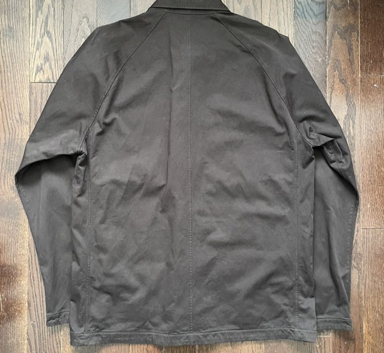 Stone Island Cotton Satin Overshirt Jacket Dark Brown Fw20