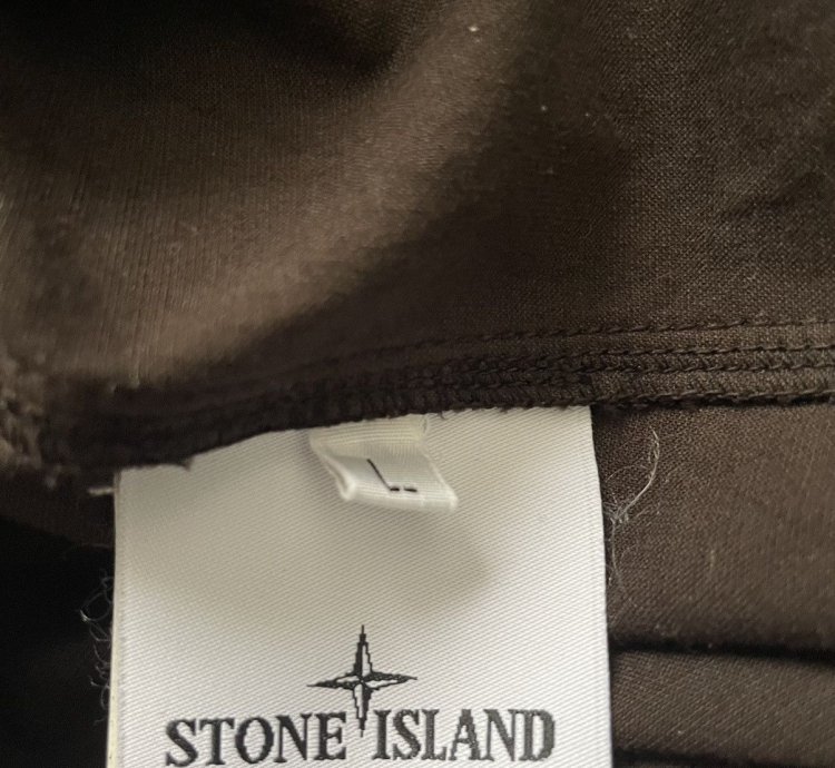 Stone Island Cotton Satin Overshirt Jacket Dark Brown Fw20