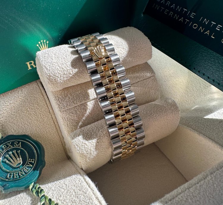 Rolex Datejust 31 New 2024 Silver Diamond Dial Diamond Bezel Two Tone Yellow Gold Jubilee