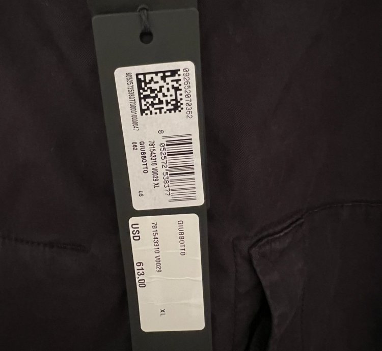 Stone Island Cotton Twill Black Jacket Xl