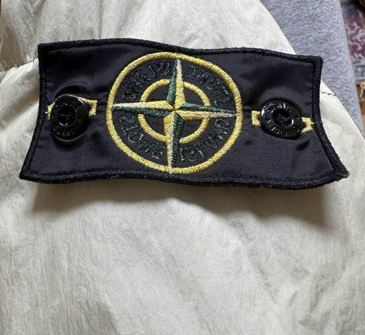 Stone Island Crinkle Reps Down Blouson Parka Jacket Coat