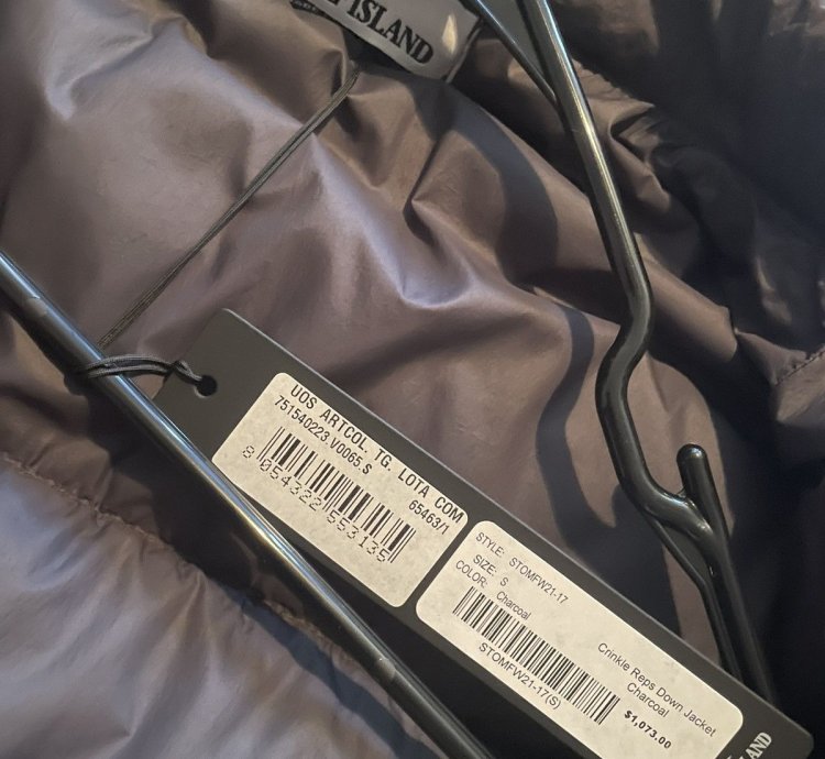 Stone Island Crinkle Reps Down Jacket