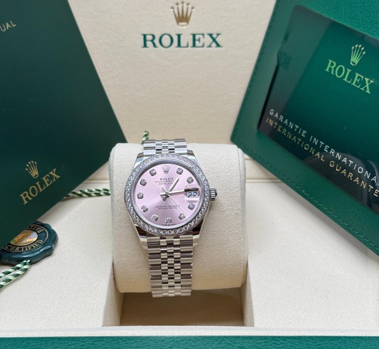 Rolex Datejust 31 New 2025 Pink Diamond Dial Diamond Bezel Stainless Steel Jubilee Bracelet