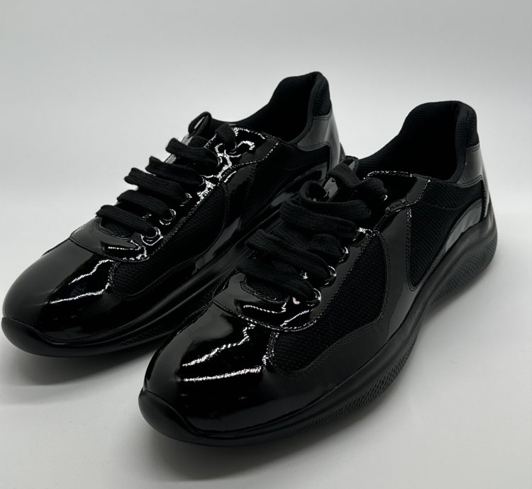 Patent Leather America Cup Sneakers