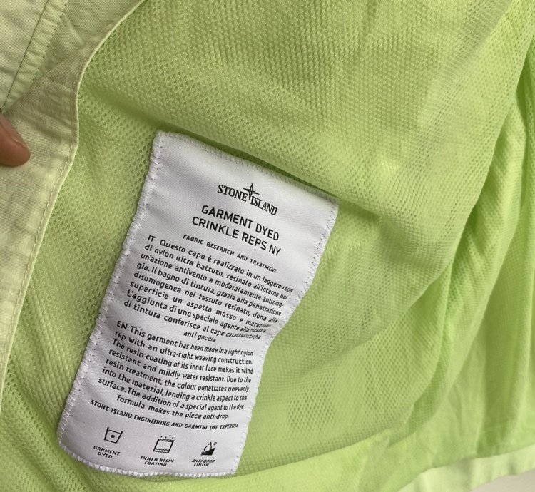 Stone Island Crinkle Reps Ny Dyed Jacket Sz Xxl