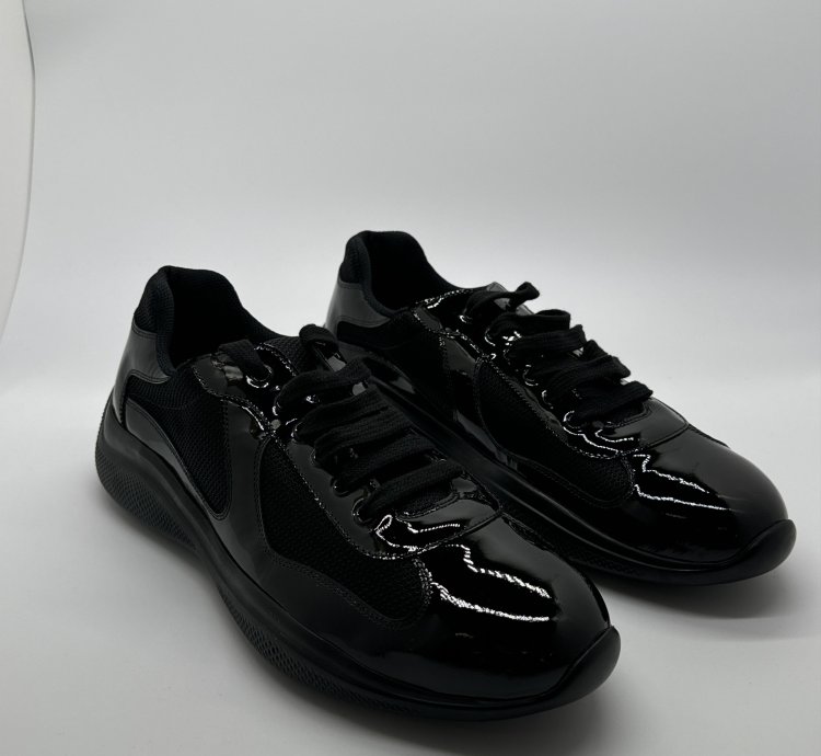 Patent Leather America Cup Sneakers