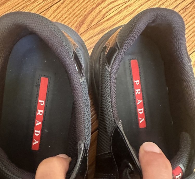 Patent Leather Prada America Cup Sneakers