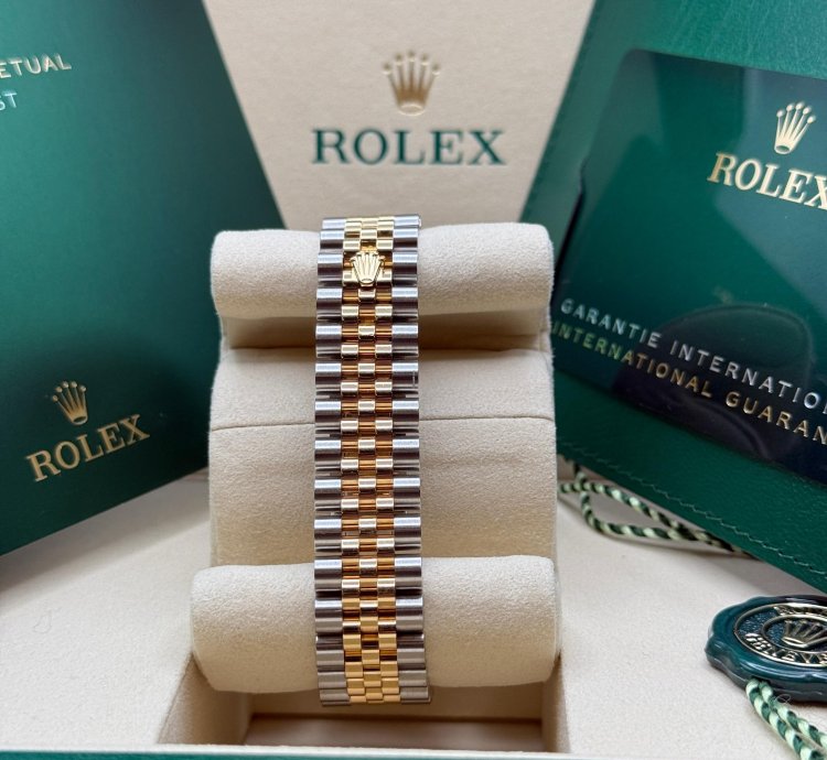 Rolex Datejust 31 New 2025 Silver Diamond Dial Diamond Bezel Two Tone Yellow Gold Jubilee