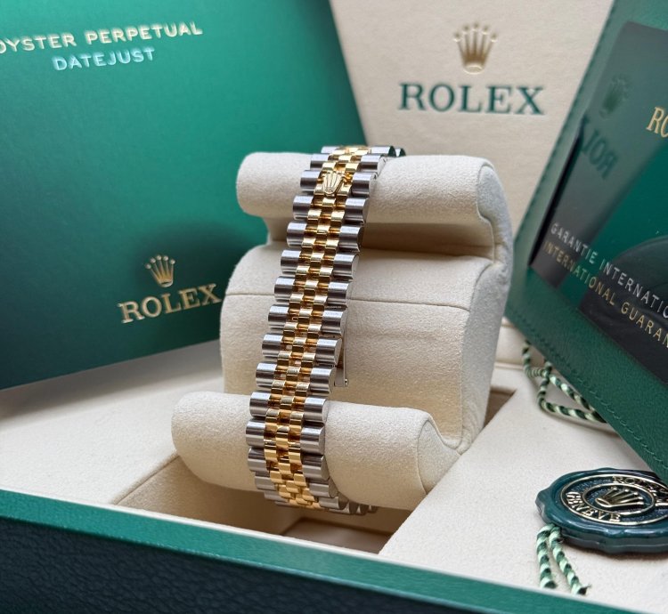 Rolex Datejust 31 New 2025 Silver Diamond Dial Diamond Bezel Two Tone Yellow Gold Jubilee
