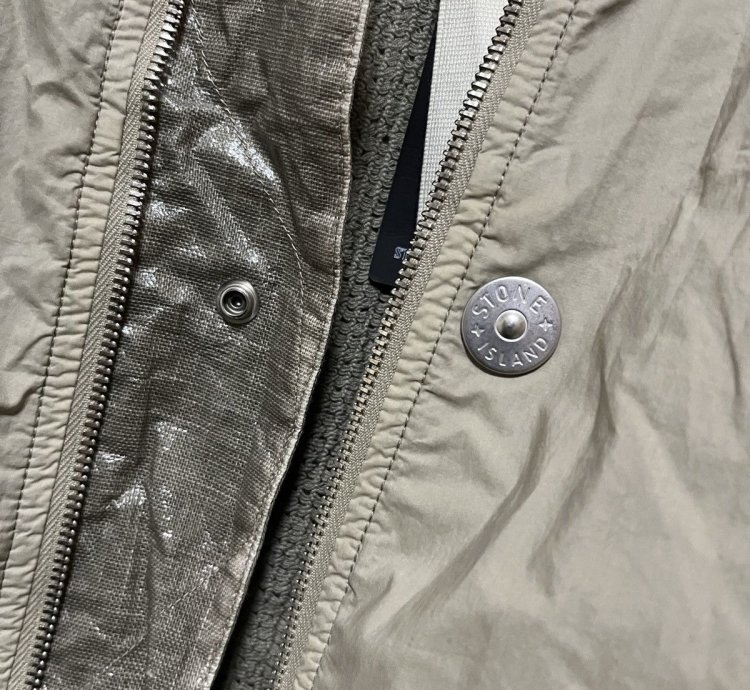 Stone Island Cupro Cotton Twill-tc Bomber Jacket