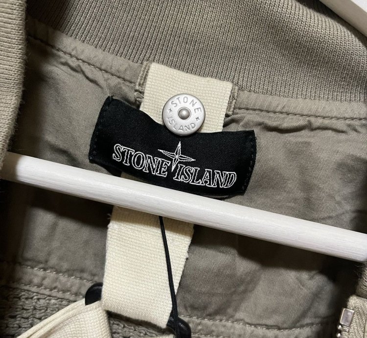 Stone Island Cupro Cotton Twill-tc Bomber Jacket