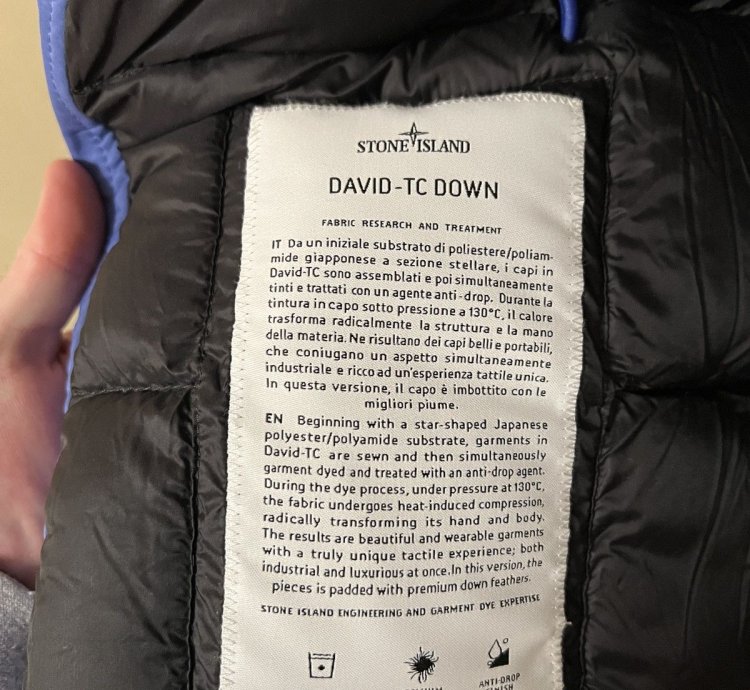 Stone Island David Tc Down Perrywinkle
