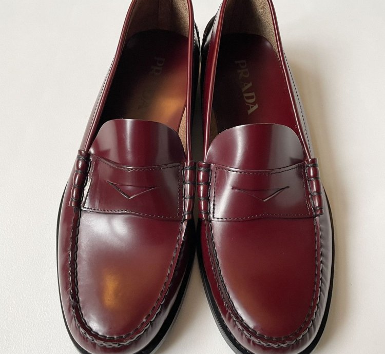 Polished Oxblood Leather Loafers
