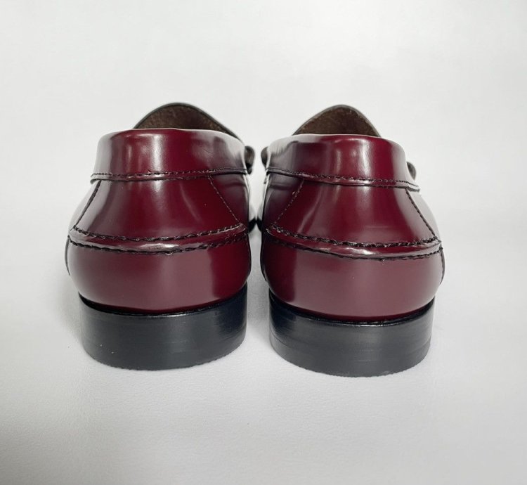 Polished Oxblood Leather Loafers