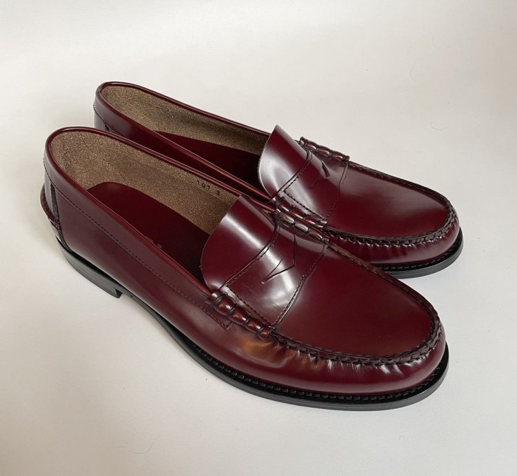 Polished Oxblood Leather Loafers